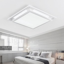 Nowoczesna, współczesna, zintegrowana metalowa lampa sufitowa