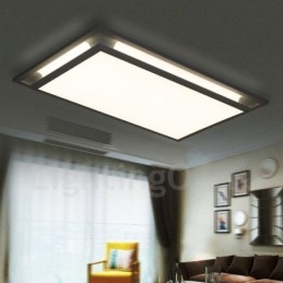 Nowoczesna, współczesna, zintegrowana metalowa lampa sufitowa