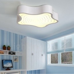 Nowoczesna, współczesna, zintegrowana metalowa lampa sufitowa