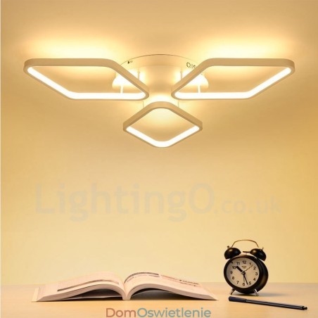 3-punktowa nowoczesna, współczesna, zintegrowana metalowa lampa wpuszczana 3-punktowa nowoczesna, współczesna, zintegrowana metalowa lampa wpuszczana