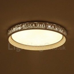 Nowoczesna, współczesna, zintegrowana metalowa lampa sufitowa