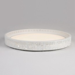 Nowoczesna, współczesna, zintegrowana metalowa lampa sufitowa
