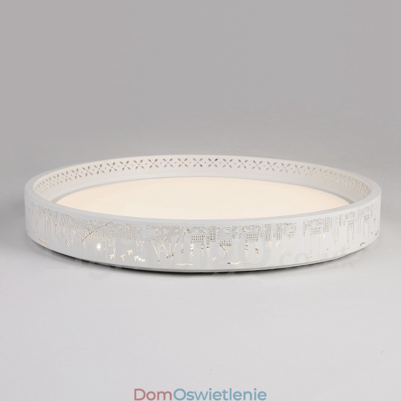 Nowoczesna, współczesna, zintegrowana metalowa lampa sufitowa