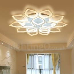 15-punktowa nowoczesna, zintegrowana lampa montowana na płasko