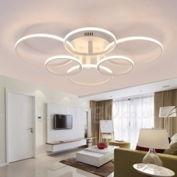 6-punktowa nowoczesna, współczesna, zintegrowana metalowa lampa wpuszczana