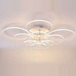 10-punktowa nowoczesna, współczesna, zintegrowana metalowa lampa sufitowa