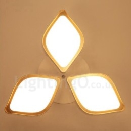 3-punktowa nowoczesna, współczesna, zintegrowana metalowa lampa sufitowa