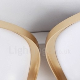 3-punktowa nowoczesna, współczesna, zintegrowana metalowa lampa sufitowa