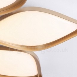 3-punktowa nowoczesna, współczesna, zintegrowana metalowa lampa sufitowa