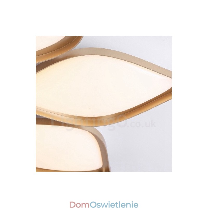 3-punktowa nowoczesna, współczesna, zintegrowana metalowa lampa sufitowa