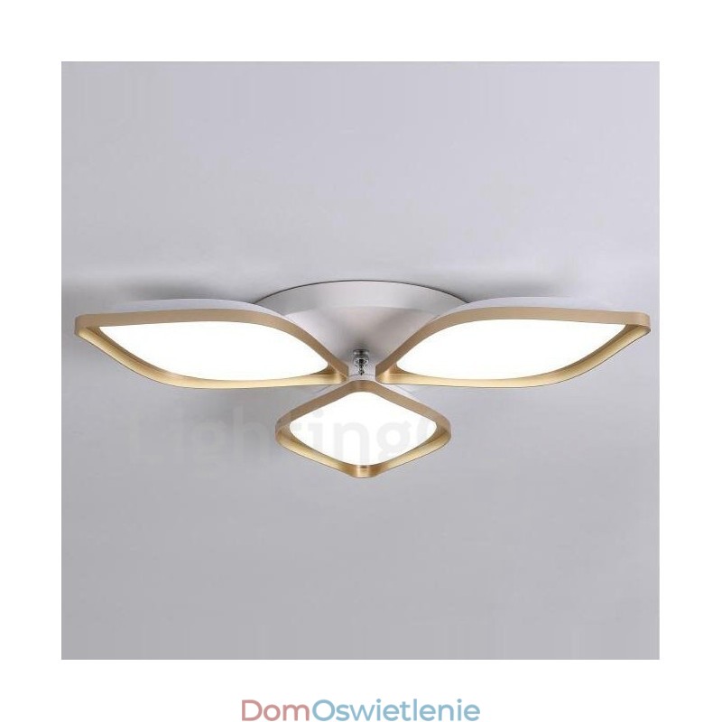 3-punktowa nowoczesna, współczesna, zintegrowana metalowa lampa sufitowa