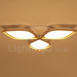 3-punktowa nowoczesna, współczesna, zintegrowana metalowa lampa sufitowa