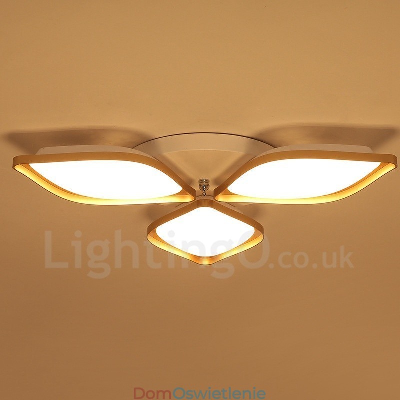 3-punktowa nowoczesna, współczesna, zintegrowana metalowa lampa sufitowa