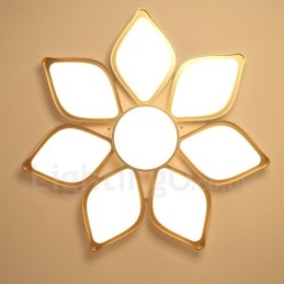 8-punktowa nowoczesna, współczesna, zintegrowana metalowa lampa do montażu na płasko