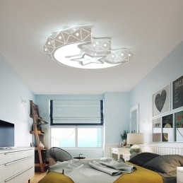 Nowoczesna, współczesna, zintegrowana metalowa lampa sufitowa