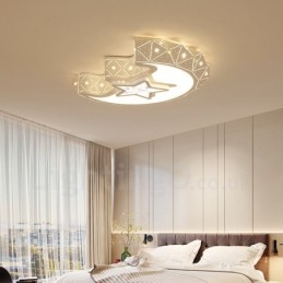 Nowoczesna, współczesna, zintegrowana metalowa lampa sufitowa