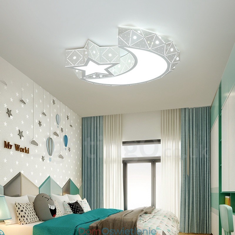 Nowoczesna, współczesna, zintegrowana metalowa lampa sufitowa