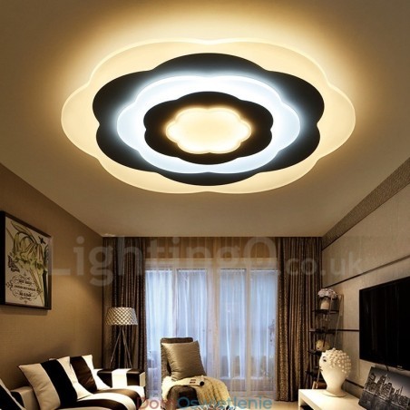 Nowoczesna, współczesna, zintegrowana metalowa lampa sufitowa Nowoczesna, współczesna, zintegrowana metalowa lampa sufitowa