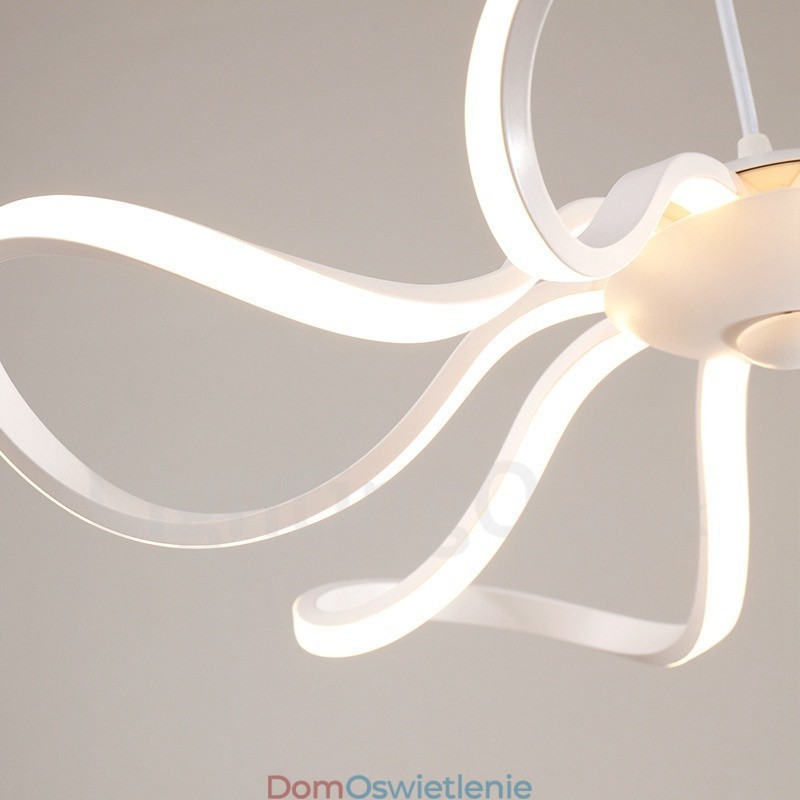 Nowoczesna, współczesna, zintegrowana metalowa lampa sufitowa