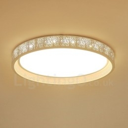 Nowoczesna, współczesna, zintegrowana metalowa lampa sufitowa