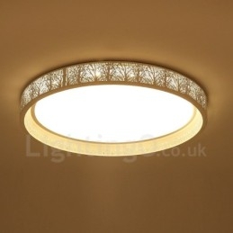 Nowoczesna, współczesna, zintegrowana metalowa lampa sufitowa