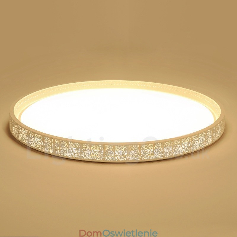 Nowoczesna, współczesna, zintegrowana metalowa lampa sufitowa