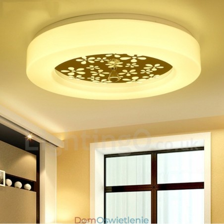 Nowoczesna, współczesna, zintegrowana metalowa lampa sufitowa Nowoczesna, współczesna, zintegrowana metalowa lampa sufitowa