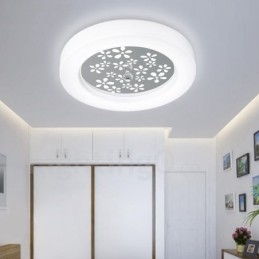 Nowoczesna, współczesna, zintegrowana metalowa lampa sufitowa