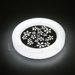 Nowoczesna, współczesna, zintegrowana metalowa lampa sufitowa