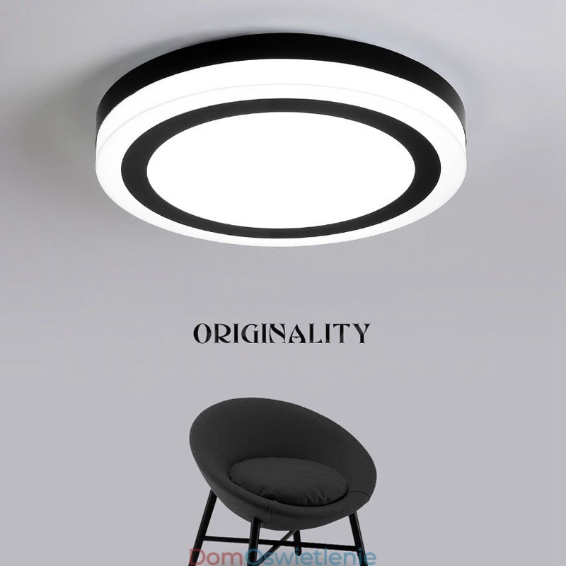 Nowoczesna, współczesna, zintegrowana lampa sufitowa