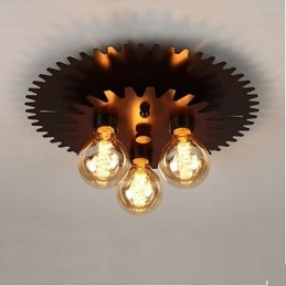 Czarne lampy sufitowe Lampa ścienna Lampa Simple Machinery
