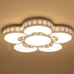 Nowoczesna, współczesna, zintegrowana metalowa lampa sufitowa