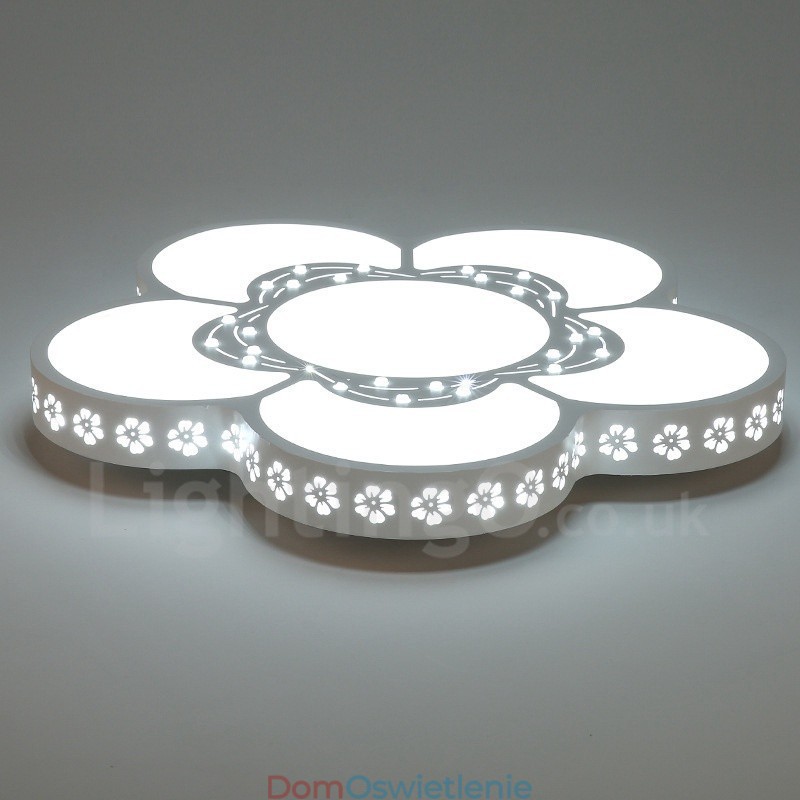 Nowoczesna, współczesna, zintegrowana metalowa lampa sufitowa