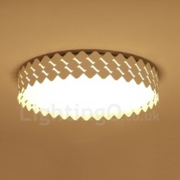 Nowoczesna, współczesna, zintegrowana metalowa lampa sufitowa