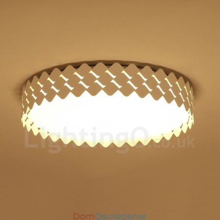 Nowoczesna, współczesna, zintegrowana metalowa lampa sufitowa Nowoczesna, współczesna, zintegrowana metalowa lampa sufitowa
