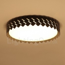 Nowoczesna, współczesna, zintegrowana metalowa lampa sufitowa