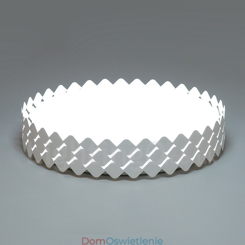 Nowoczesna, współczesna, zintegrowana metalowa lampa sufitowa