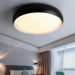 Nowoczesna, współczesna, zintegrowana metalowa lampa sufitowa