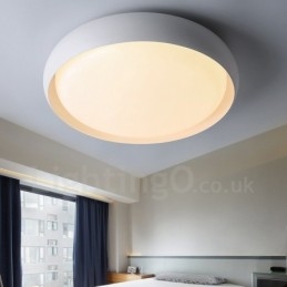 Nowoczesna, współczesna, zintegrowana metalowa lampa sufitowa