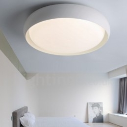 Nowoczesna, współczesna, zintegrowana metalowa lampa sufitowa