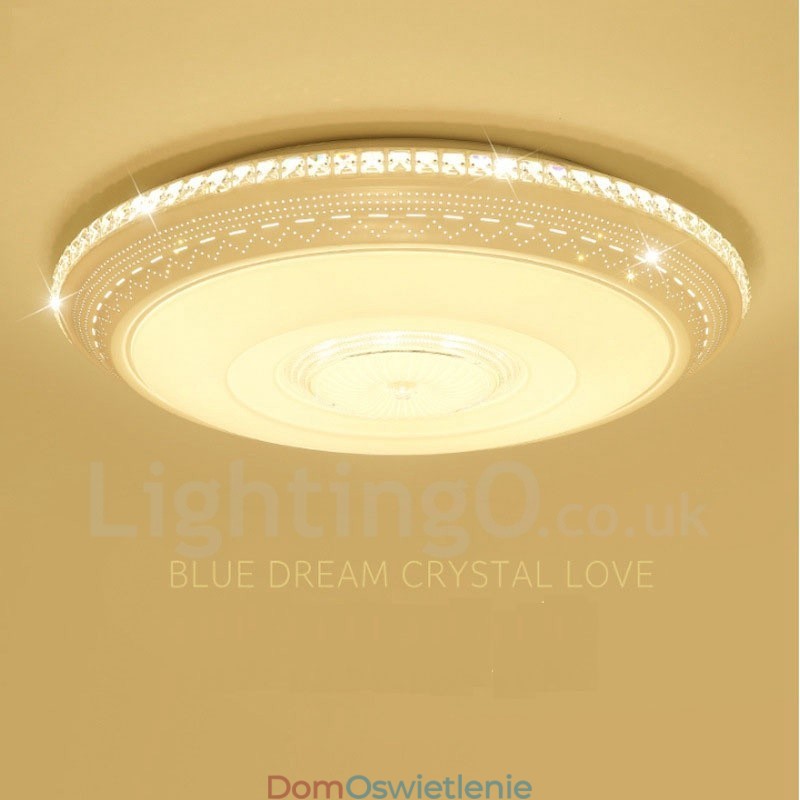 Nowoczesna, współczesna, zintegrowana metalowa lampa sufitowa