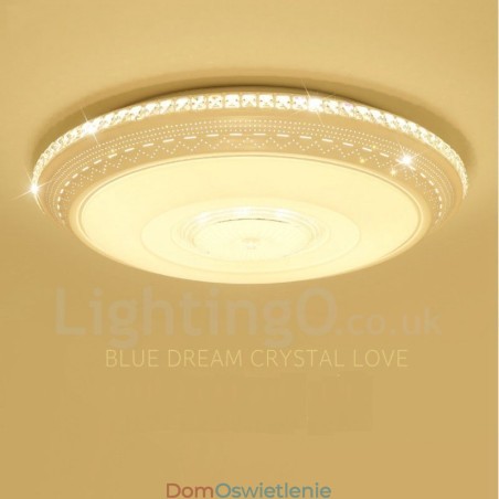 Nowoczesna, współczesna, zintegrowana metalowa lampa sufitowa