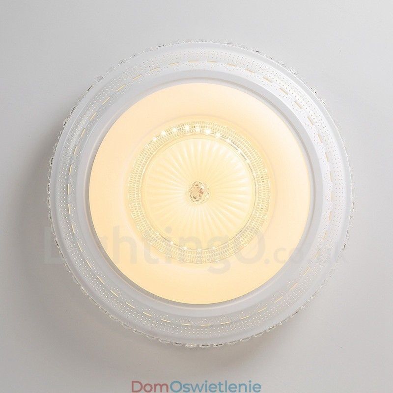 Nowoczesna, współczesna, zintegrowana metalowa lampa sufitowa