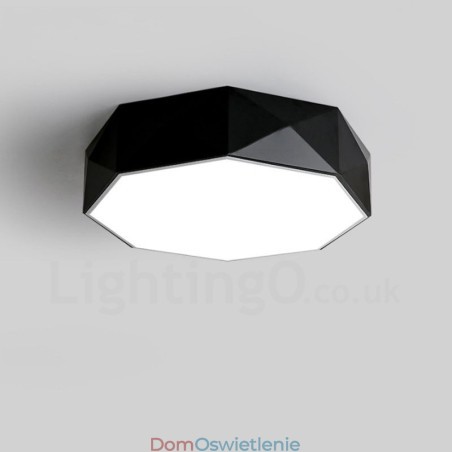 Nowoczesna, współczesna, zintegrowana metalowa lampa sufitowa Nowoczesna, współczesna, zintegrowana metalowa lampa sufitowa