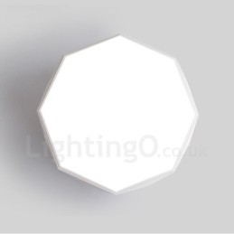Nowoczesna, współczesna, zintegrowana metalowa lampa sufitowa