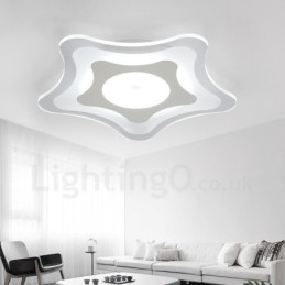 Nowoczesna, współczesna, zintegrowana metalowa lampa sufitowa