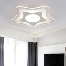 Nowoczesna, współczesna, zintegrowana metalowa lampa sufitowa