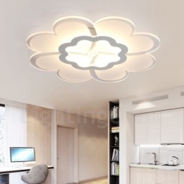 Nowoczesna, współczesna, zintegrowana metalowa lampa sufitowa