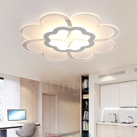 Nowoczesna, współczesna, zintegrowana metalowa lampa sufitowa Nowoczesna, współczesna, zintegrowana metalowa lampa sufitowa