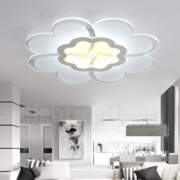 Nowoczesna, współczesna, zintegrowana metalowa lampa sufitowa